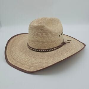 Resistol Genuine Mexican Palm Cowboy Hat‎ Men’s Size 7 1/8